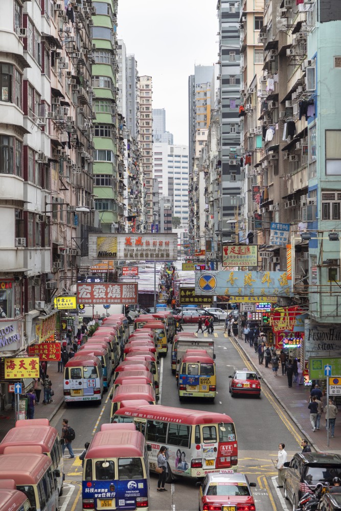 Hongkong, Mong Kok, Bus