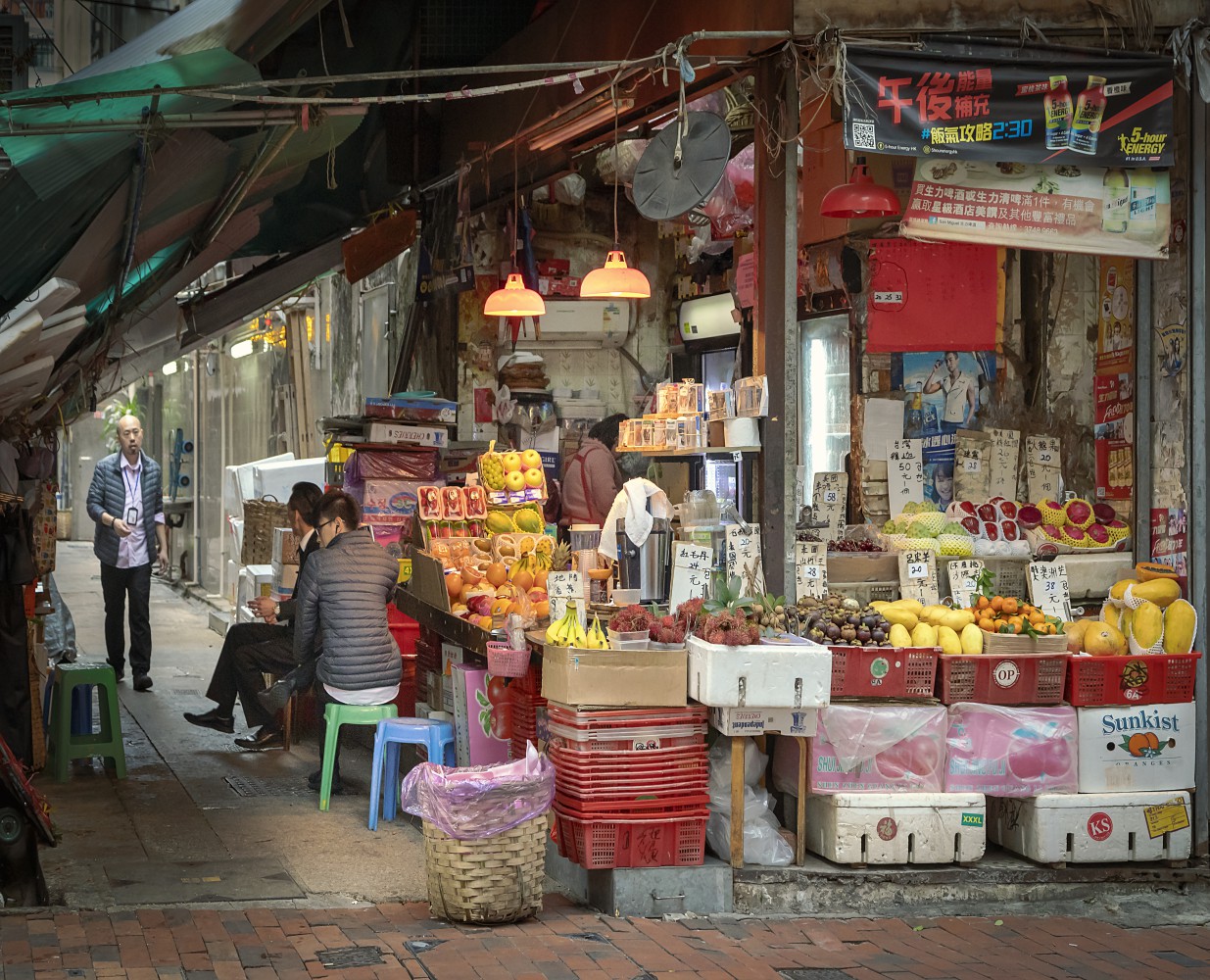 Hongkong, Street, Food, Market
