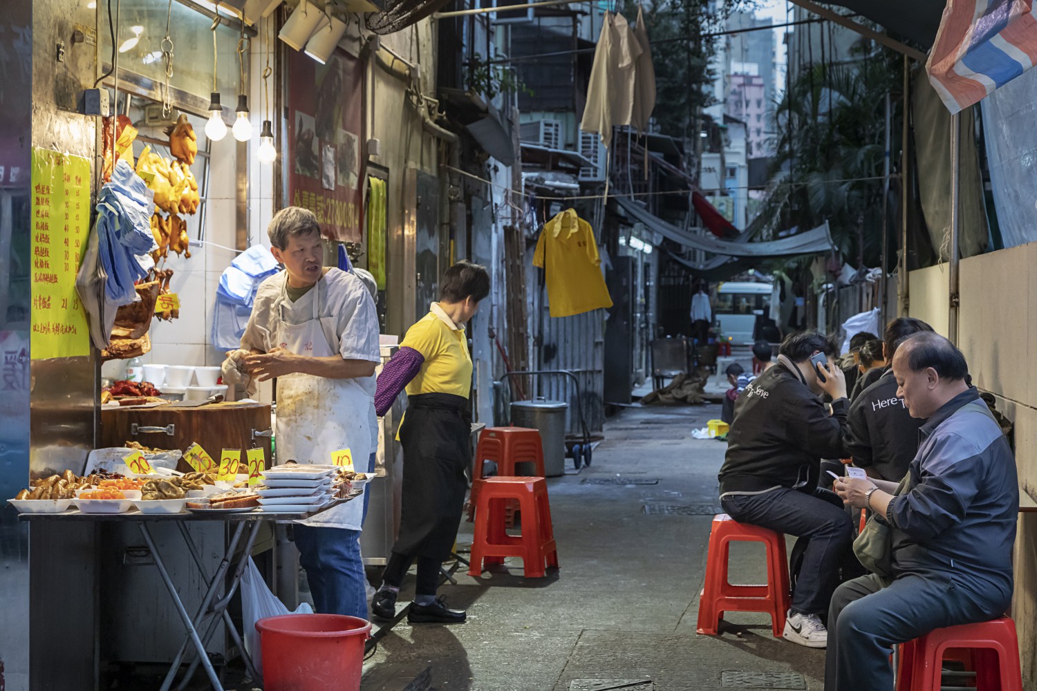 Hongkong, Street, Food, Market