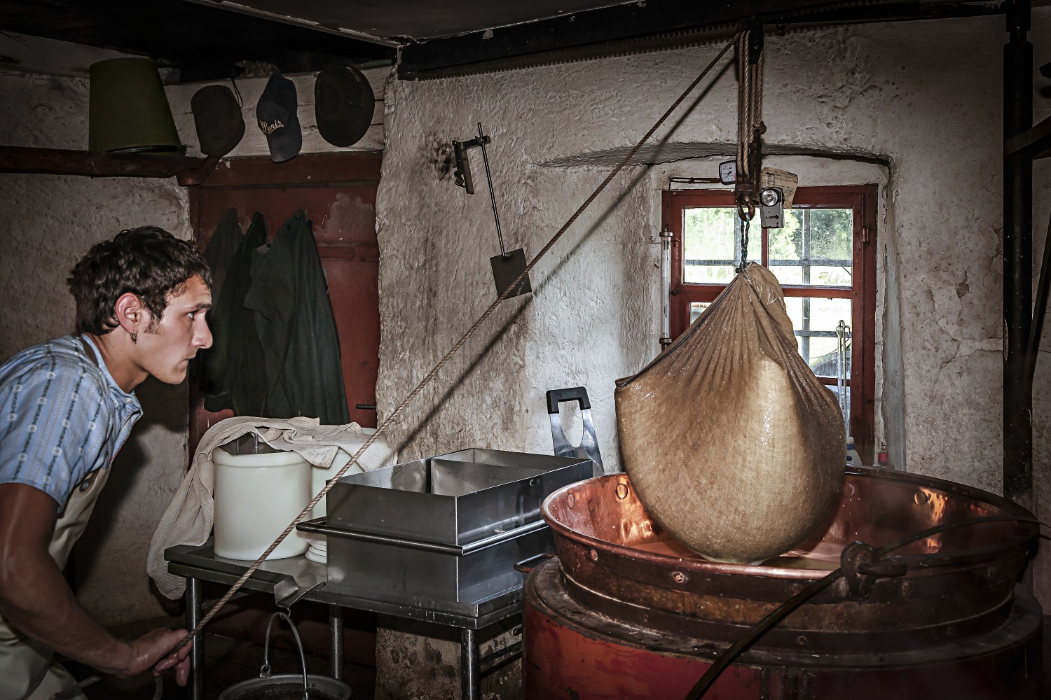 Senn beim Käsen